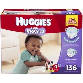 Huggies Little Movers Plus Diaper Sz 4 168ct-180ct nq